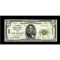 Houlton, ME - $5 1929 Ty. 1 The Farmers NB Ch. #