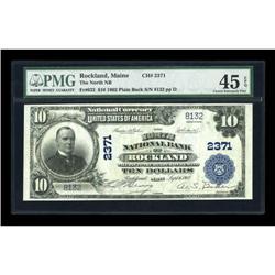 Rockland, ME - $10 1902 Plain Back Fr. 632 The