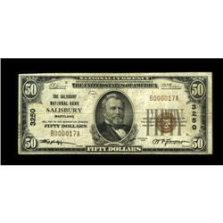 Salisbury, MD - $50 1929 Ty. 1 The Salisbury NB