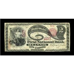 Hyannis, MA - $2 1875 Fr. 393 The First NB Ch. #