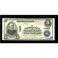 Methuen, MA - $5 1902 Plain Back Fr. 598 The NB