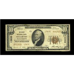 Millbury, MA - $10 1929 Ty. 2 Millbury NB Ch. #