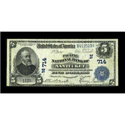 Nantucket, MA - $5 1902 Date Back Fr. 590 The
