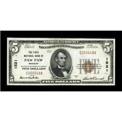 Paw Paw, MI - $5 1929 Ty. 1 The First NB Ch. #