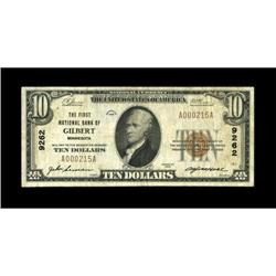 Gilbert, MN - $10 1929 Ty. 1 The First NB Ch. #