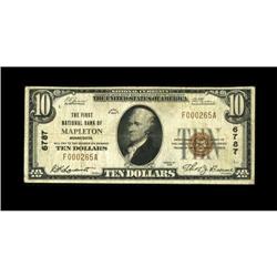Mapleton, MN - $10 1929 Ty. 1 The First NB Ch. #