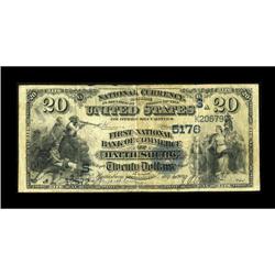 Hattiesburg, MS - $20 1882 Value Back Fr. 583