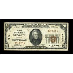 Bosworth, MO - $20 1929 Ty. 1 The First NB Ch. #