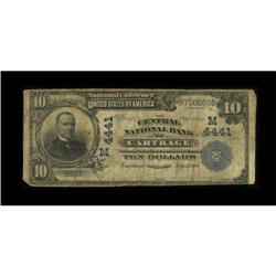 Carthage, MO - $10 1902 Plain Back Fr. 627 The