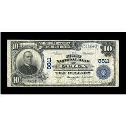 Utica, NE - $10 1902 Plain Back Fr. 626 The