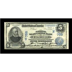 Concord, NH - $5 1902 Plain Back Fr. 598 The