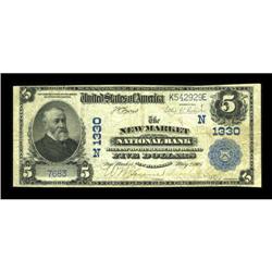 New Market, NH - $5 1902 Plain Back Fr. 598 The