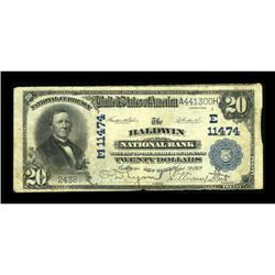 Baldwin, NY - $20 1902 Plain Back Fr. 658 The