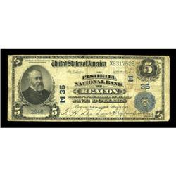 Beacon, NY - $5 1902 Plain Back Fr. 605 The