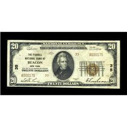 Beacon, NY - $20 1929 Ty. 2 The Fishkill NB Ch.