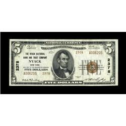 Nyack, NY - $5 1929 Ty. 2 The Nyack NB & TC Ch.