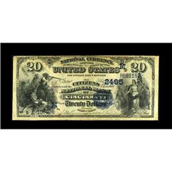 Cincinnati, OH - $20 1882 Date Back Fr. 555 The