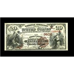 Cincinnati, OH - $20 1882 Brown Back Fr. 496 The