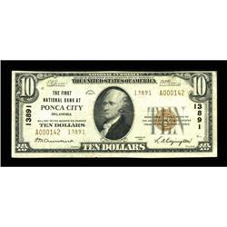 Ponca City, OK - $10 1929 Ty. 2 The First NB Ch.
