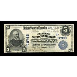 Baker City, OR - $5 1902 Plain Back Fr. 598 The