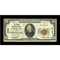 Baker City, OR - $20 1929 Ty. 1 The Citizens NB