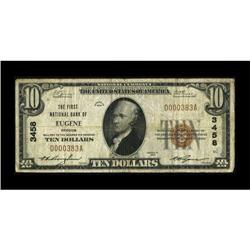 Eugene, OR - $10 1929 Ty. 1 The First NB Ch. #