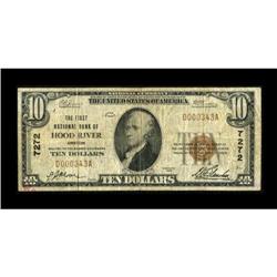 Hood River, OR - $10 1929 Ty. 1 The First NB Ch.