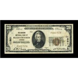 Klamath Falls, OR - $20 1929 Ty. 1 The American