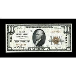 McMinnville, OR - $10 1929 Ty. 1 The First NB