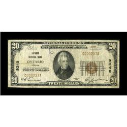 Ontario, OR - $20 1929 Ty. 1 The Ontario NB Ch.