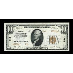 West Chester, PA - $10 1929 Ty. 2 The First NB