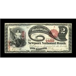 Newport, RI - $2 1875 Fr. 391 The Newport NB Ch.
