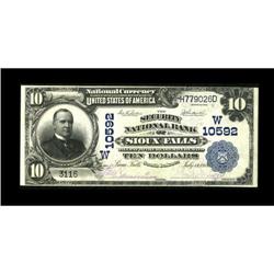 Sioux Falls, SD - $10 1902 Plain Back Fr. 631