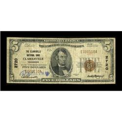 Clarksville, TN - $5 1929 Ty. 1 The Clarksville