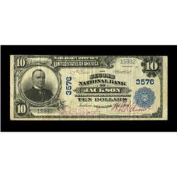 Jackson, TN - $10 1902 Plain Back Fr. 626 The