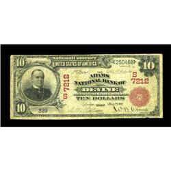 Devine, TX - $10 1902 Red Seal Fr. 613 The Adams