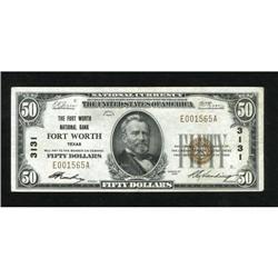 Fort Worth, TX - $50 1929 Ty. 1 The Fort Worth