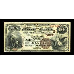 Houston, TX - $10 1882 Brown Back Fr. 490 The