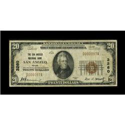 San Angelo, TX - $20 1929 Ty. 1 The San Angelo