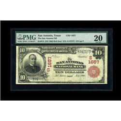 San Antonio, TX - $10 1902 Red Seal Fr. 615 The