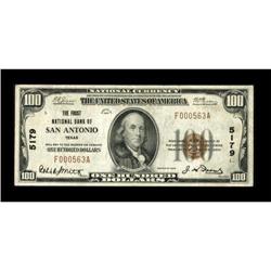 San Antonio, TX - $100 1929 Ty. 1 The Frost NB
