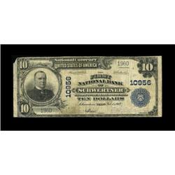 Schwertner, TX - $10 1902 Plain Back Fr. 632 The