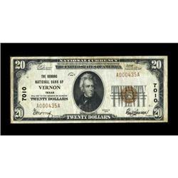 Vernon, TX - $20 1929 Ty. 1 The Herring NB Ch. #