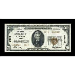 Vernon, TX - $20 1929 Ty. 2 The Herring NB Ch. #