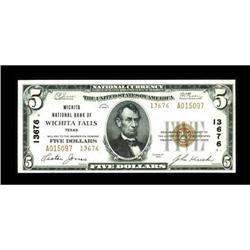 Wichita Falls, TX - $5 1929 Ty. 2 Wichita NB Ch.