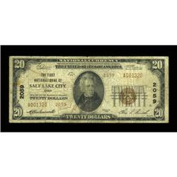 Salt Lake City, UT - $20 1929 Ty. 2 The First NB