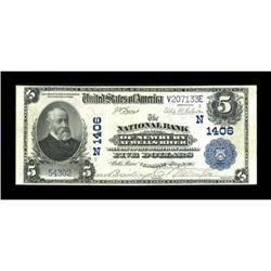 Wells River, VT - $5 1902 Plain Back Fr. 598 The