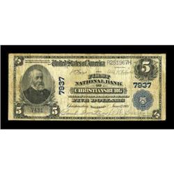 Christiansburg, VA - $5 1902 Plain Back Fr. 598