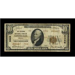 Covington, VA - $10 1929 Ty. 2 The Citizens NB