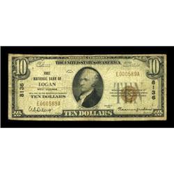 Logan, WV - $10 1929 Ty. 1 The Logan NB Ch. #